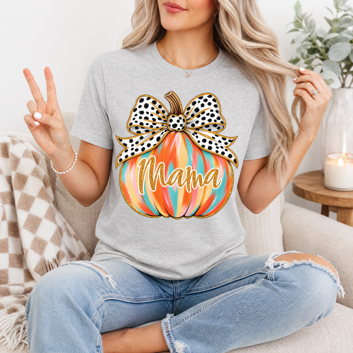 Mama Pumpkin Premium Graphic Tee