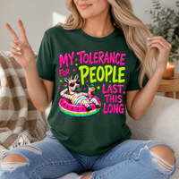 My Tolerance For People Premium Graphic Tee