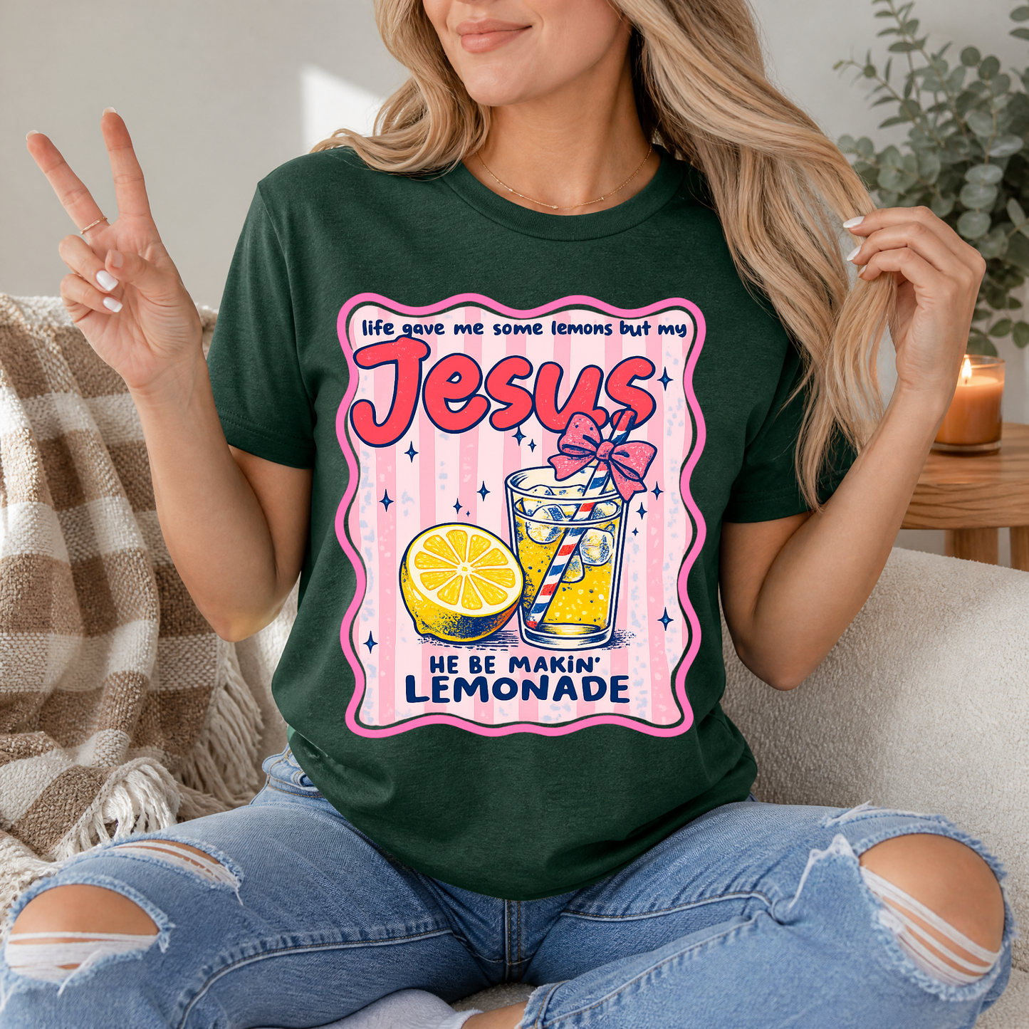 He Be Making Lemonade Premium Graphic Tee