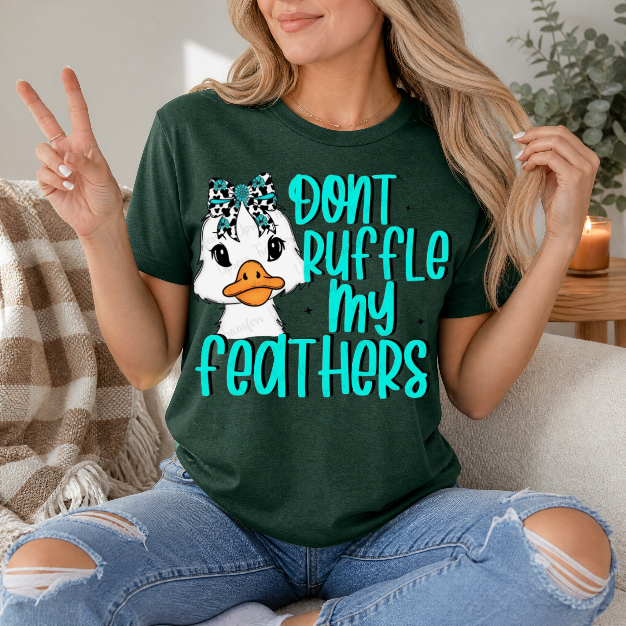 Don't Ruffle My Feathers Premium Graphic Tee