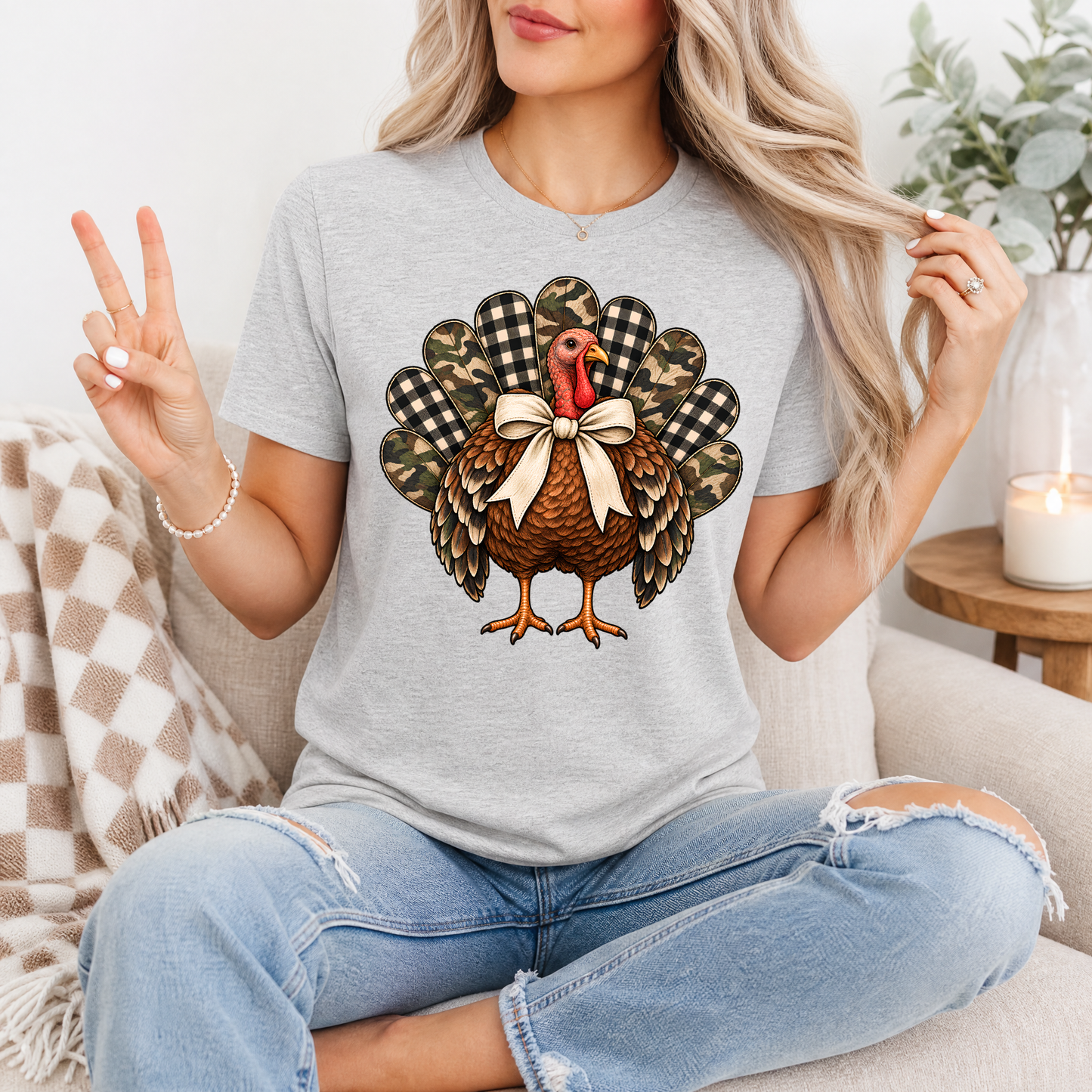 Camo Turkey Premium Graphic Tee