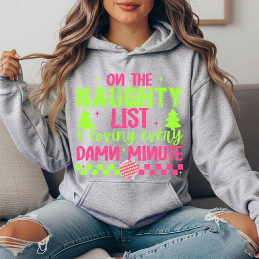 Naughty List Premium Graphic Hoodie