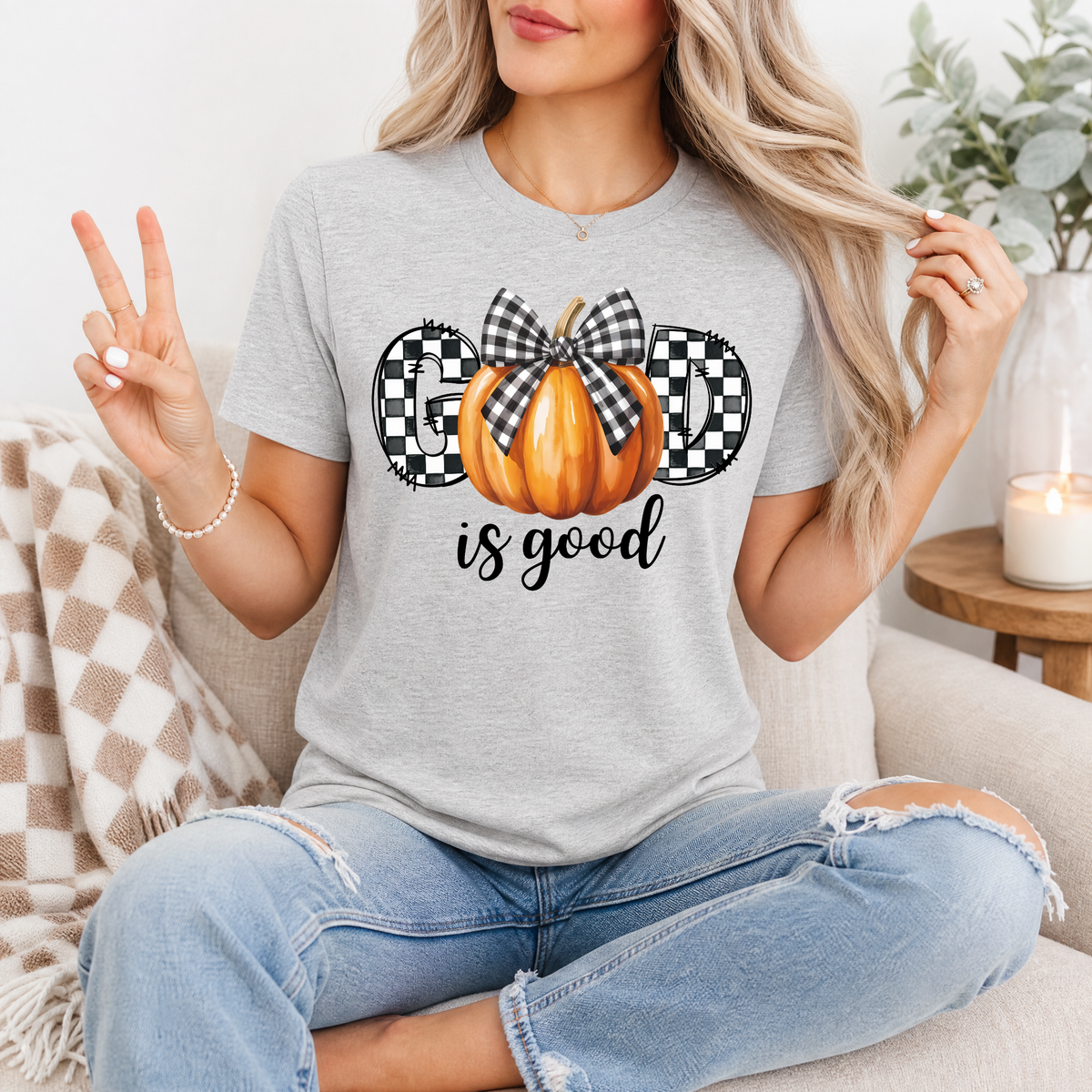 GOD is Good Pumpkin Premium Graphic Tee