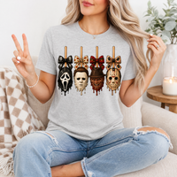 Horror on Sticks Halloween Bow Graphic Tee