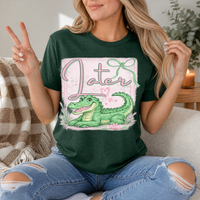Precious Later Gator Girly Premium Graphic Tee