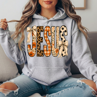 Jesus Patchwork Floral & Bow Graphic Hoodie