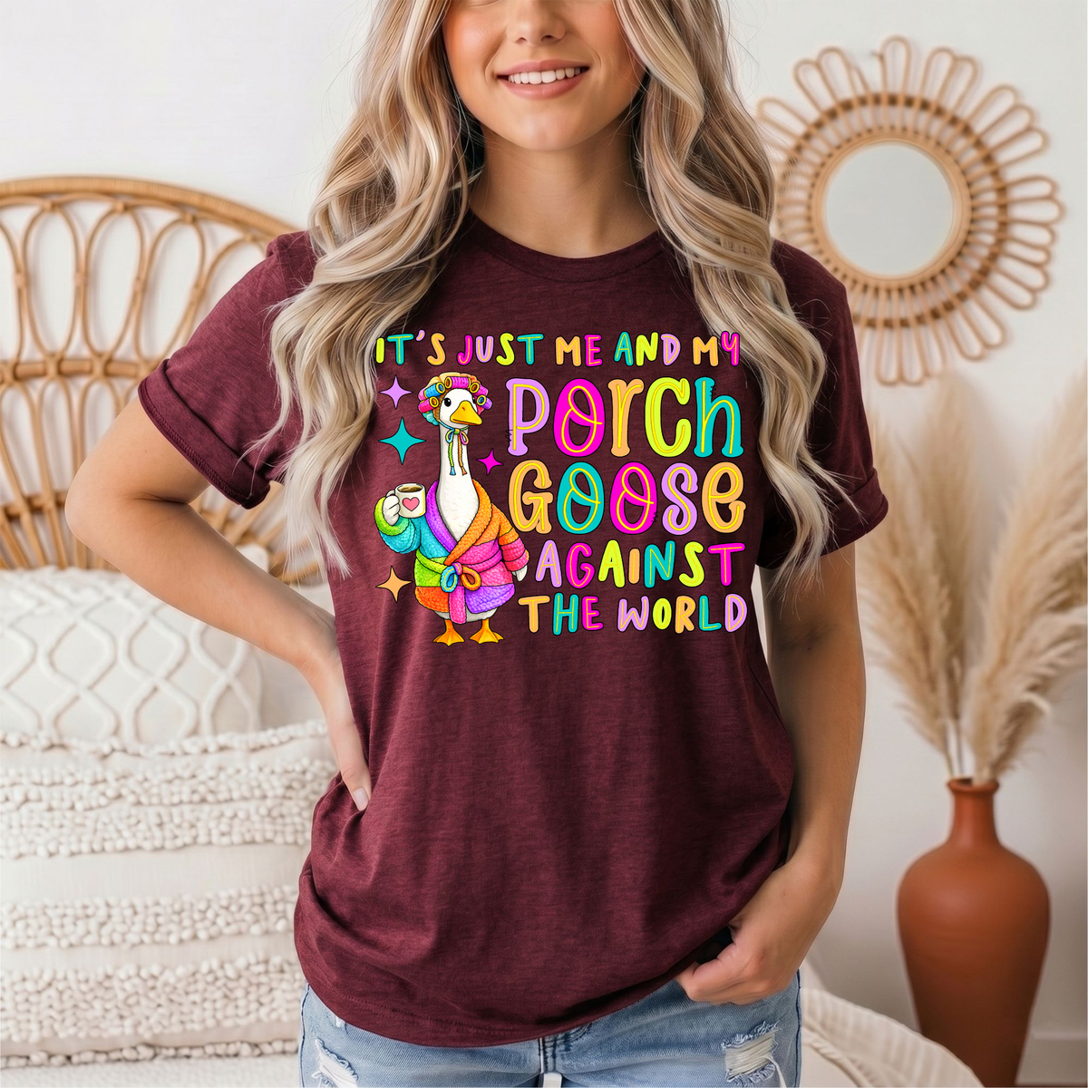 Me and My Porch Goose Against the World Graphic Tee