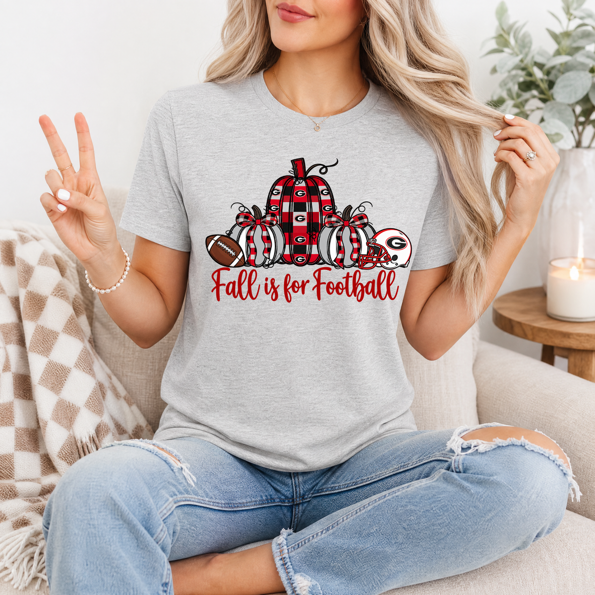 Fall Is For Football - Georgia Premium Graphic Tee