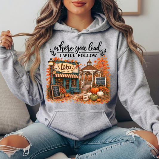 Where You Lead, I Will Follow Premium Hoodie Sweatshirt