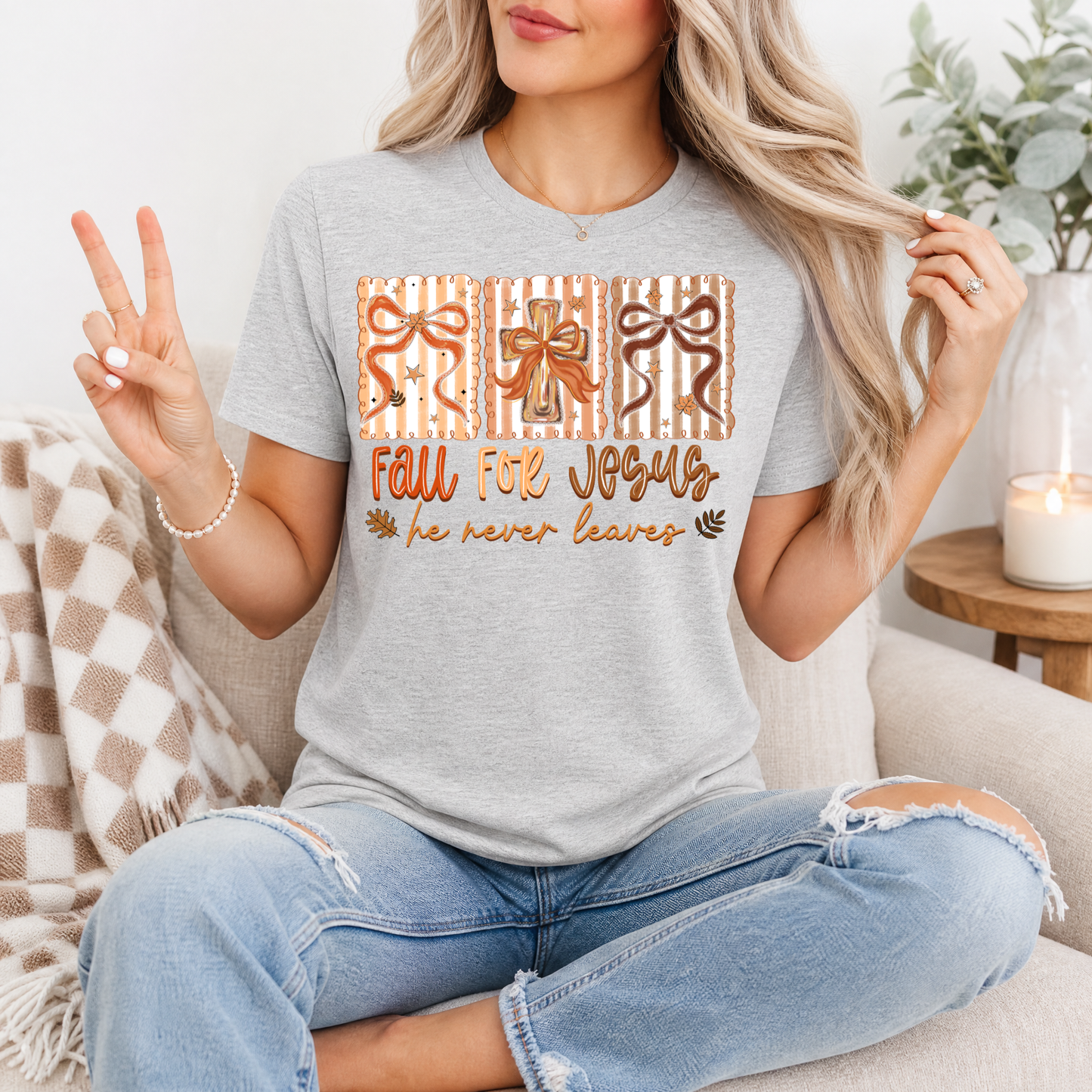 Fall for Jesus Premium Graphic Tee