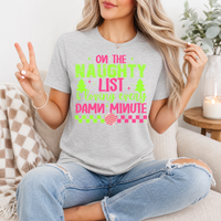 Naughty List Premium Graphic Tee