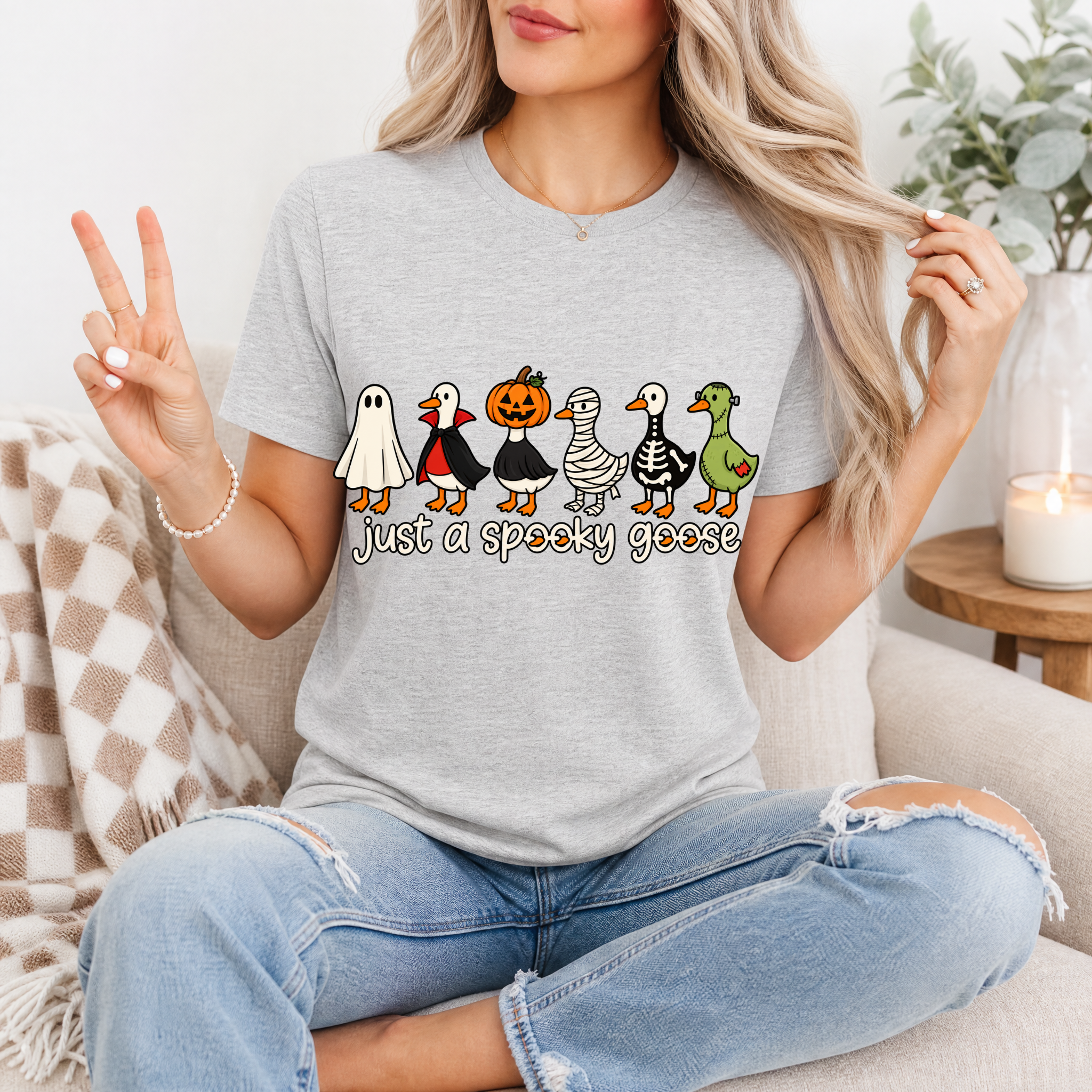 Spooky Goose x6 Premium Graphic Tee