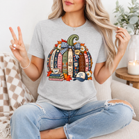 Gilmore Fall Bookish Pumpkin & Gingham Bow Graphic Tee