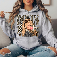 Dolly Bubblegum & Leopard Stars Graphic Hoodie
