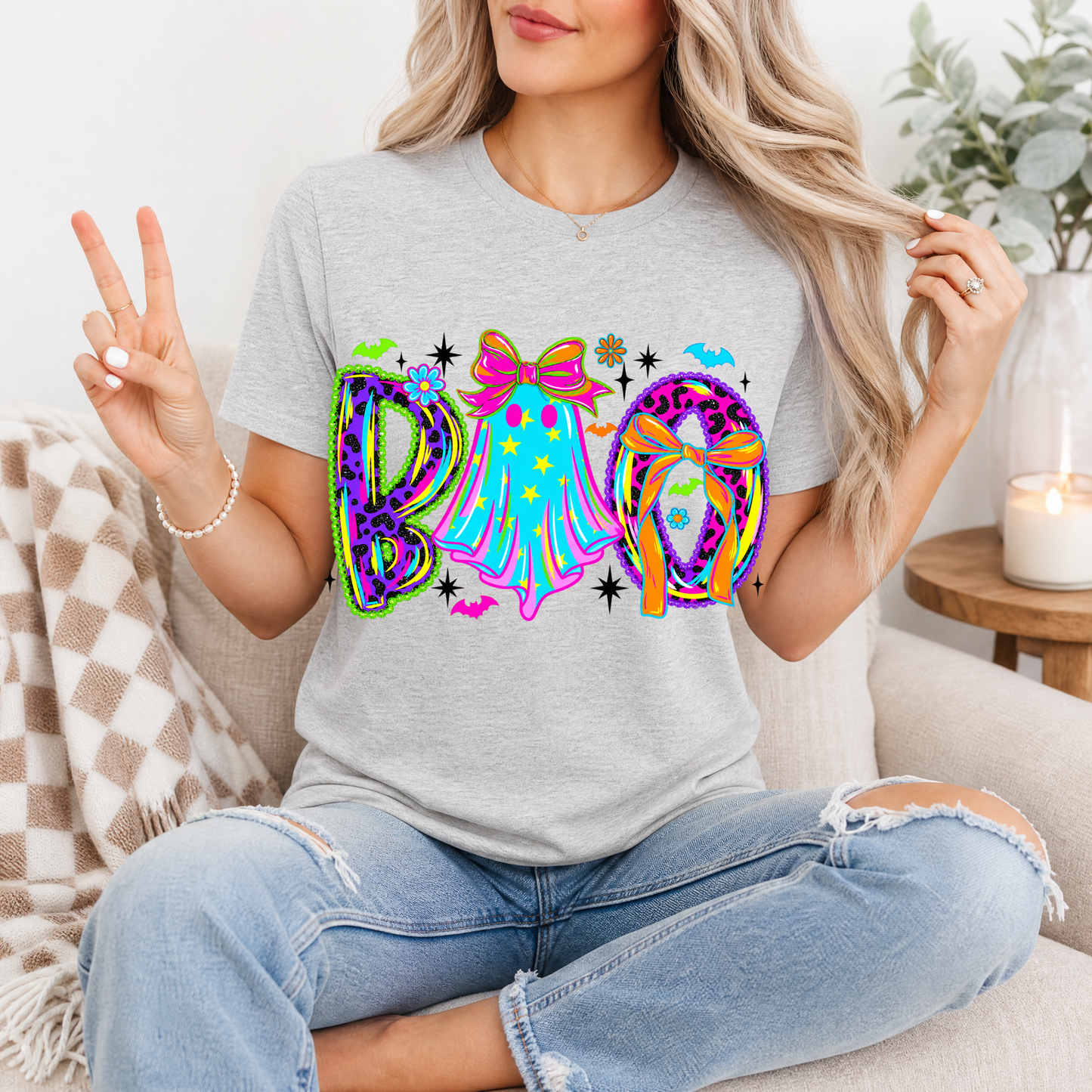 Neon BOO Premium Graphic Tee
