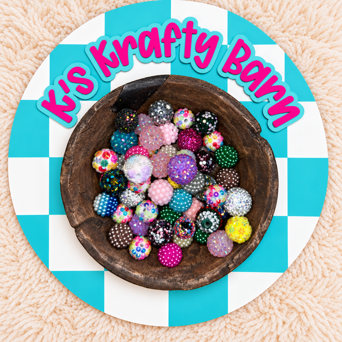 8–16mm Rhinestone Acrylic Bead Mix