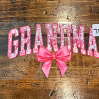 #789 Grandma Pink Bow K's Krafty Barn