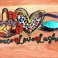 #157 Peach Love Lashes- Leopard K's Krafty Barn