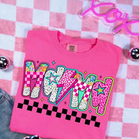 Mama Dot Cheetah Checkered K's Crafty Vibes Co.