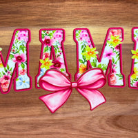 #227 Mama floral with a big bow K's Krafty Barn