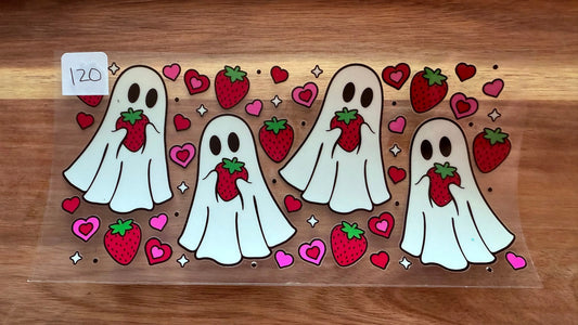 #120 Ghost with strawberries K's Krafty Barn