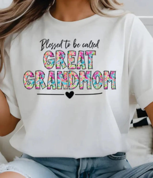 Blessed to be called Great Grandmom K's Crafty Vibes Co.