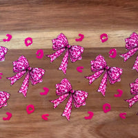#545 Pink leopard bows K's Krafty Barn