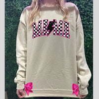 Checkered Mama Lightning Bolt – Trendy Mama Graphic K's Krafty Barn