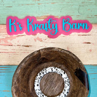 65mm Silicone Round Ring- printed/ patterns K's Krafty Barn