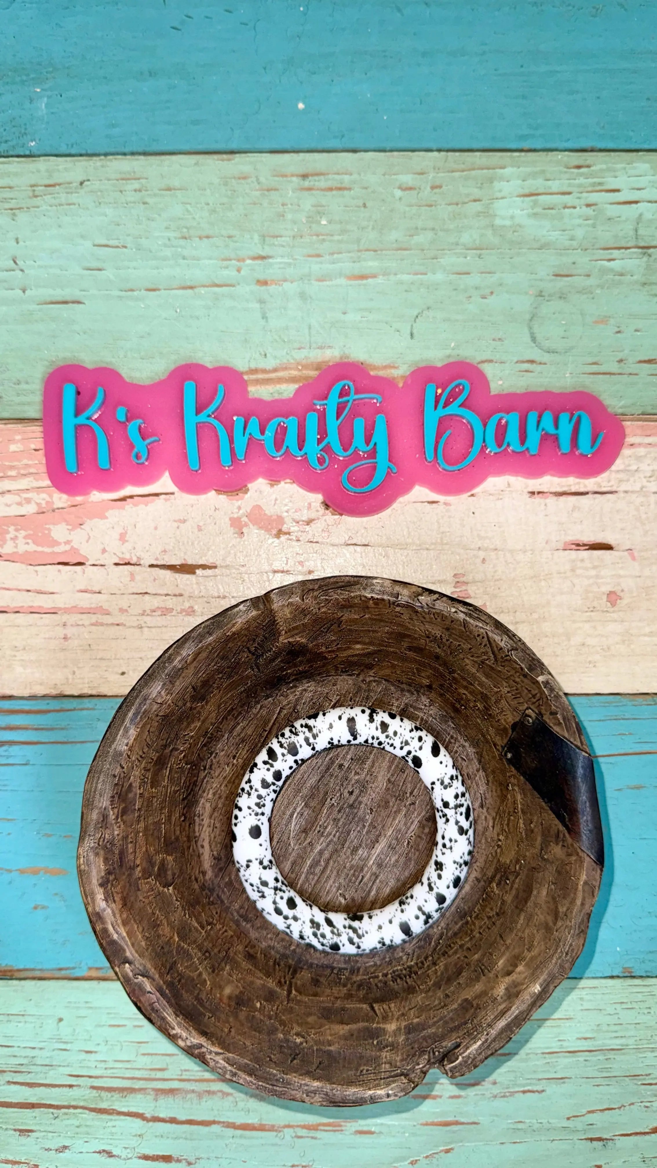 65mm Silicone Round Ring- printed/ patterns K's Krafty Barn