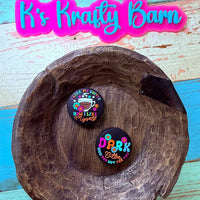 Silicone Double-Sided Focal Bead- I like my coffee how I like myself K's Krafty Barn