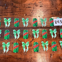 #843 Green bows with cans K's Krafty Barn