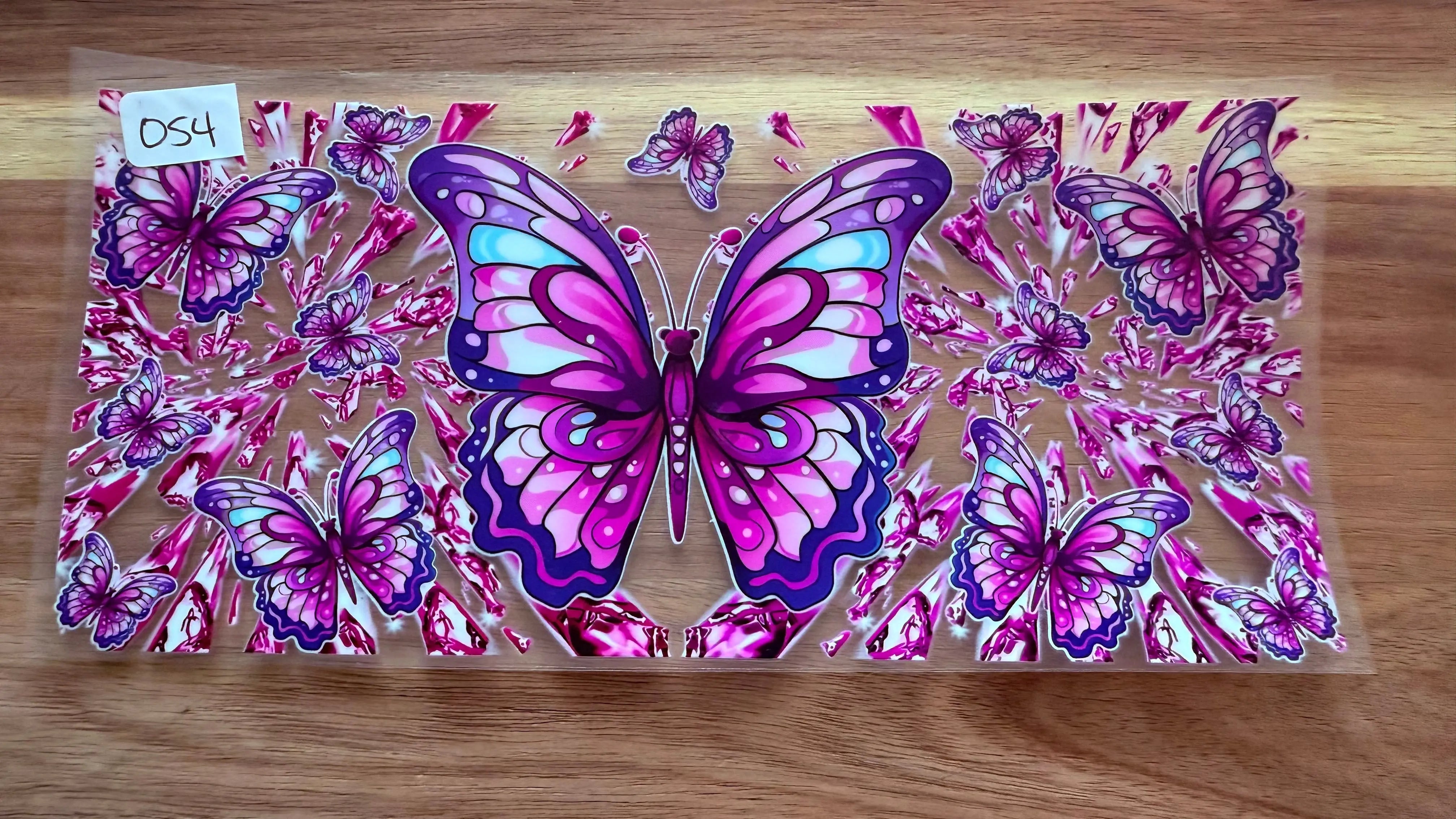 #54 Pink and Purple butterflies K's Krafty Barn