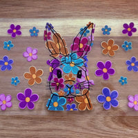 #25 Rabbit with flowers K's Krafty Barn