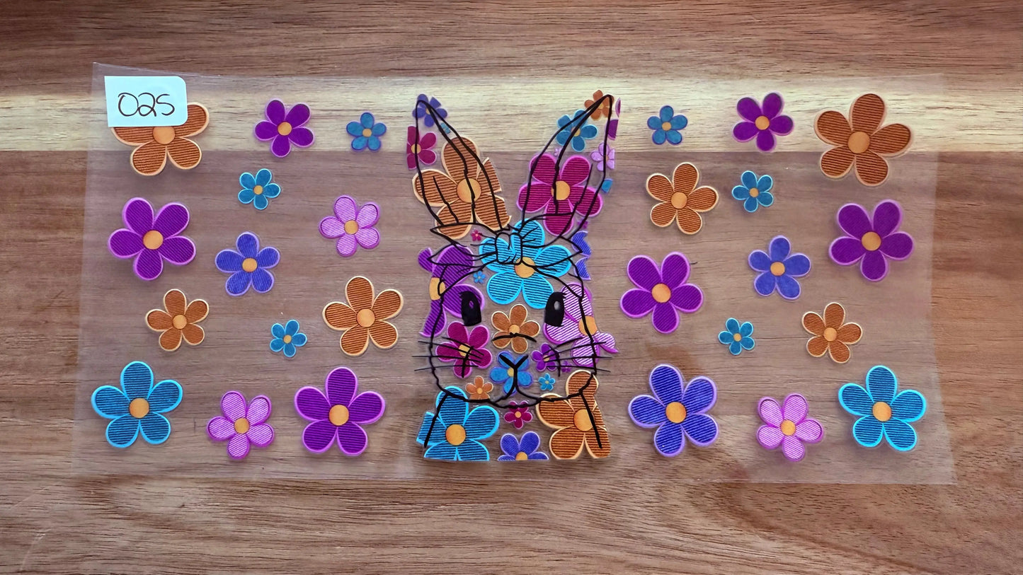 #25 Rabbit with flowers K's Krafty Barn