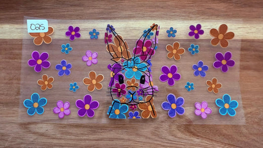 #25 Rabbit with flowers K's Krafty Barn