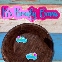 Silicone Focal Bead- Happy Easter truck K's Krafty Barn
