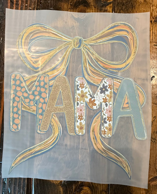 Mama pumpkin floral