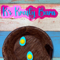 Silicone Focal Bead-Macaroon Blue Deviled Egg K's Krafty Barn