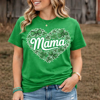 Mama Clover Heart Shirt K's Krafty Barn