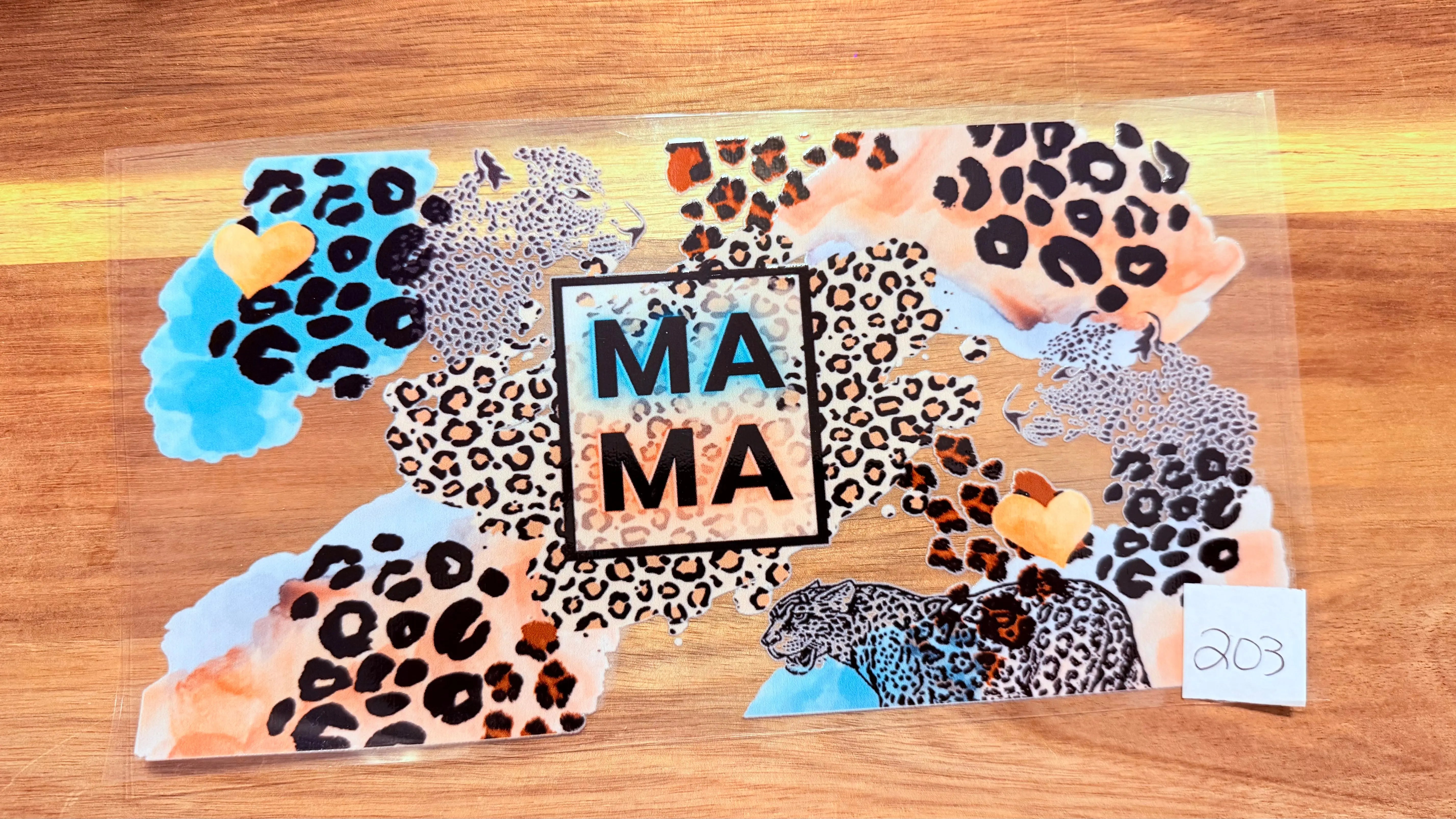 #203 Mama animal print K's Krafty Barn
