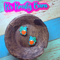 Silicone Focal Bead- Gnome with Clover K's Krafty Barn