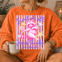 Jesus Thinks I'm a Delight Raccoon Crewneck Sweatshirt