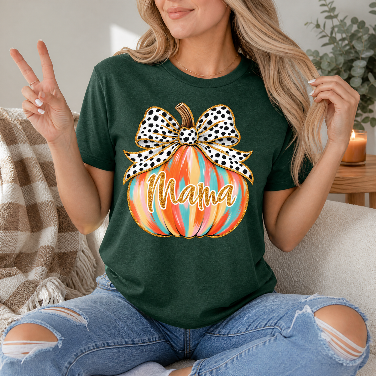 Mama Pumpkin Premium Graphic Tee