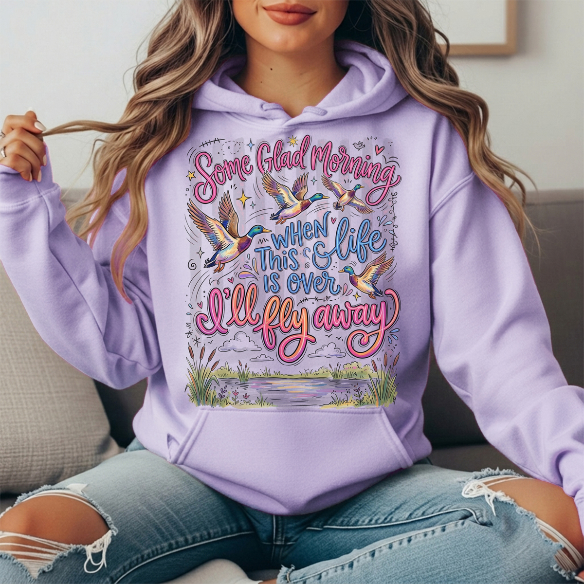 I'll Fly Away Duck Graphic Hoodie