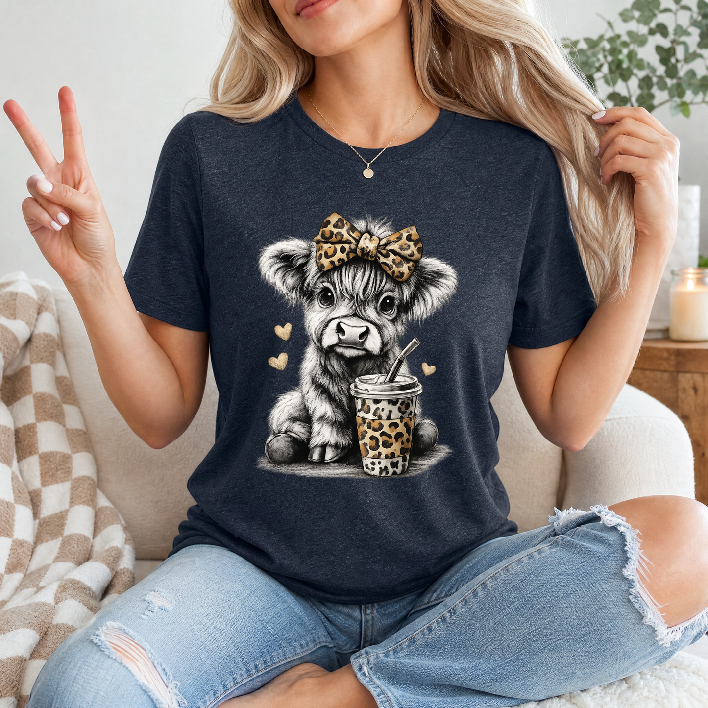Leopard Highland Premium Graphic Tee