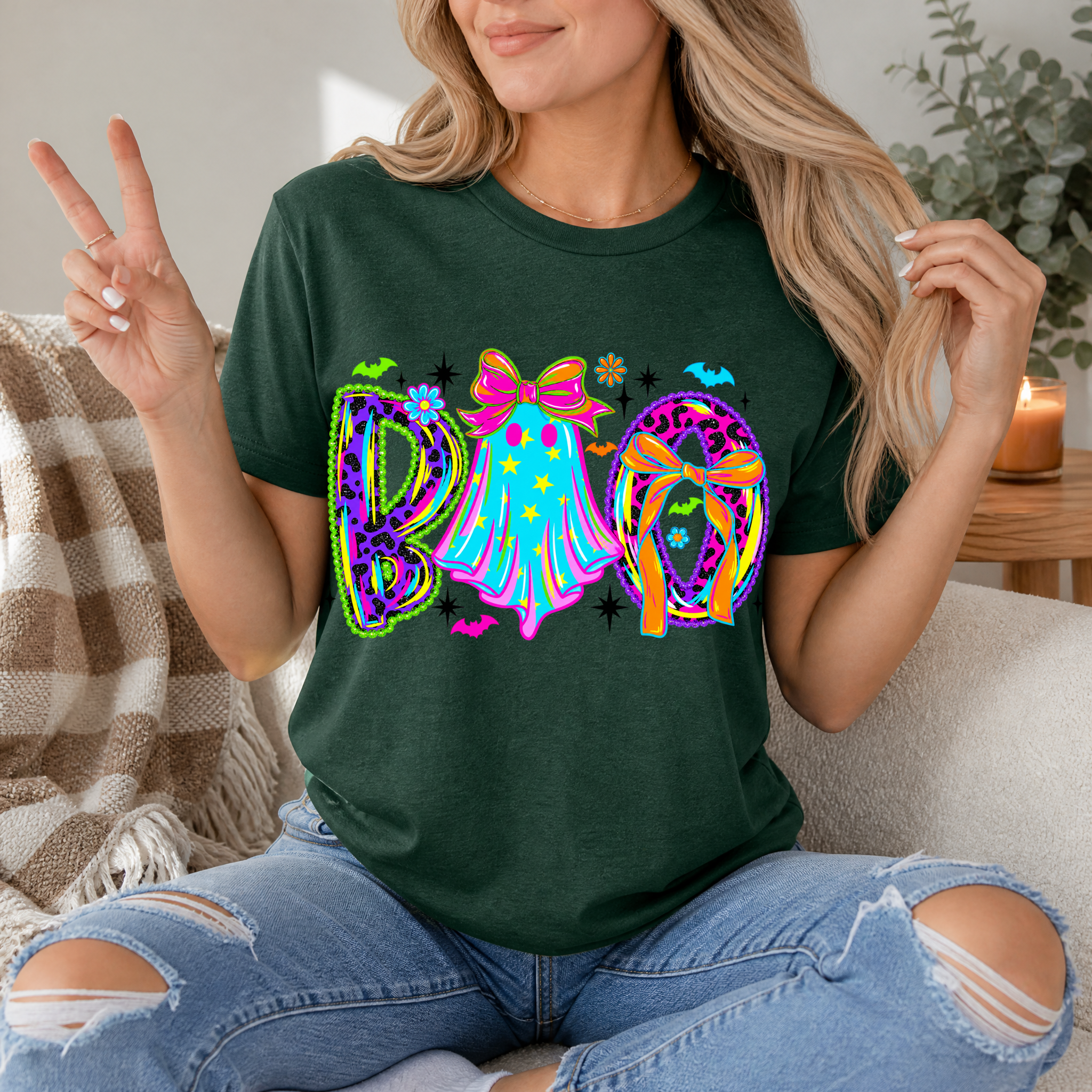 Neon BOO Premium Graphic Tee