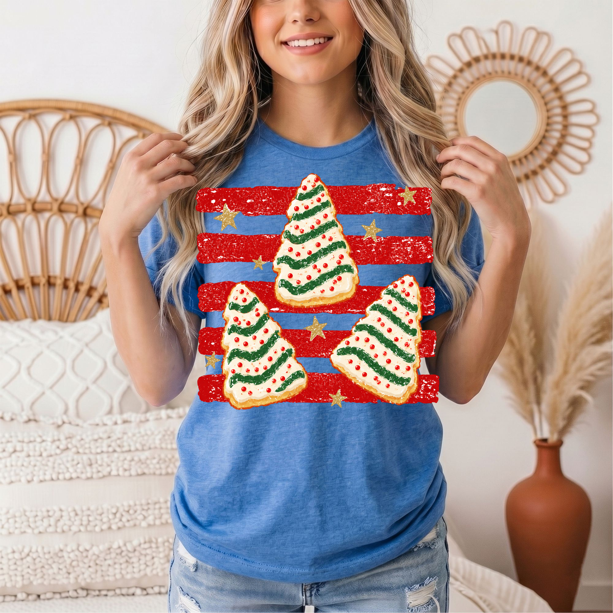 Christmas Tree Snack Cake Graphic Tee