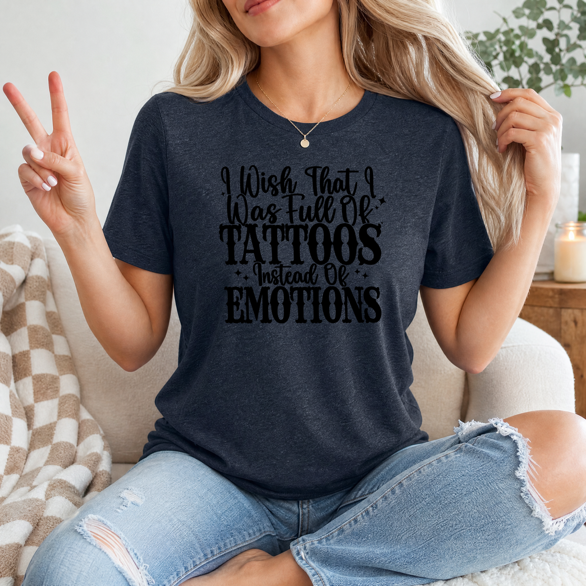 Tattoos Instead of Emotions Premium Graphic Tee