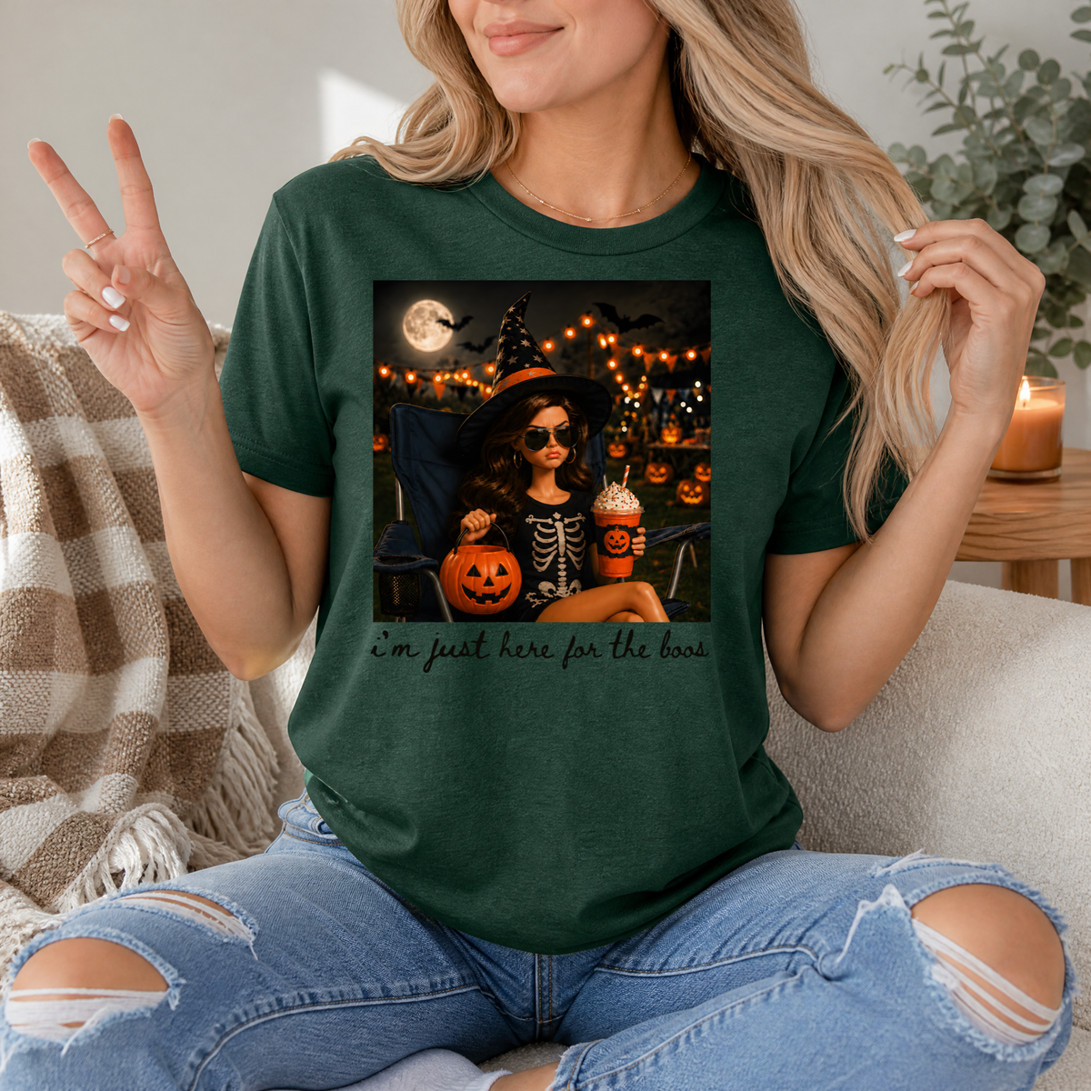 Just Here for the BOOS Premium Graphic Tee